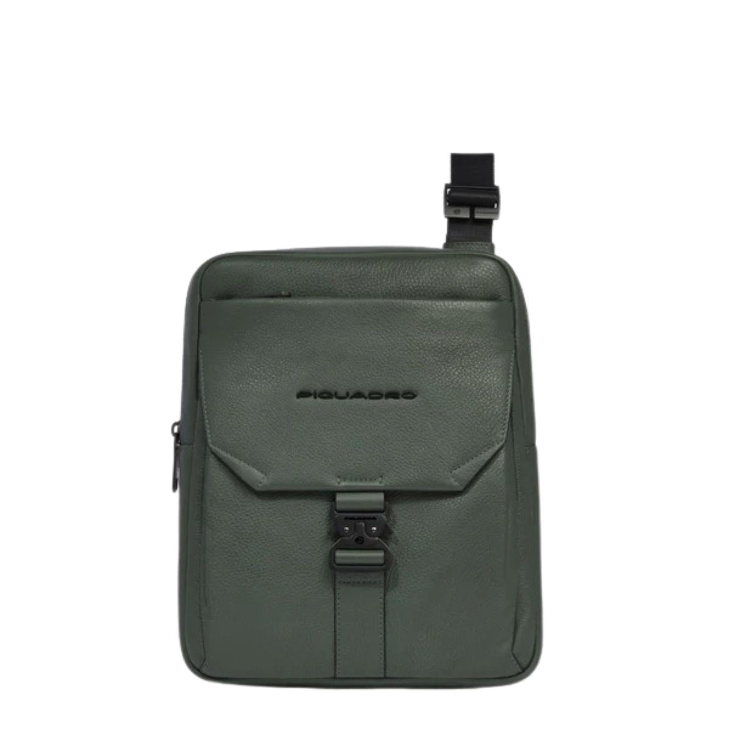 PIQUADRO - Borsello porta Ipad in pelle , Verde