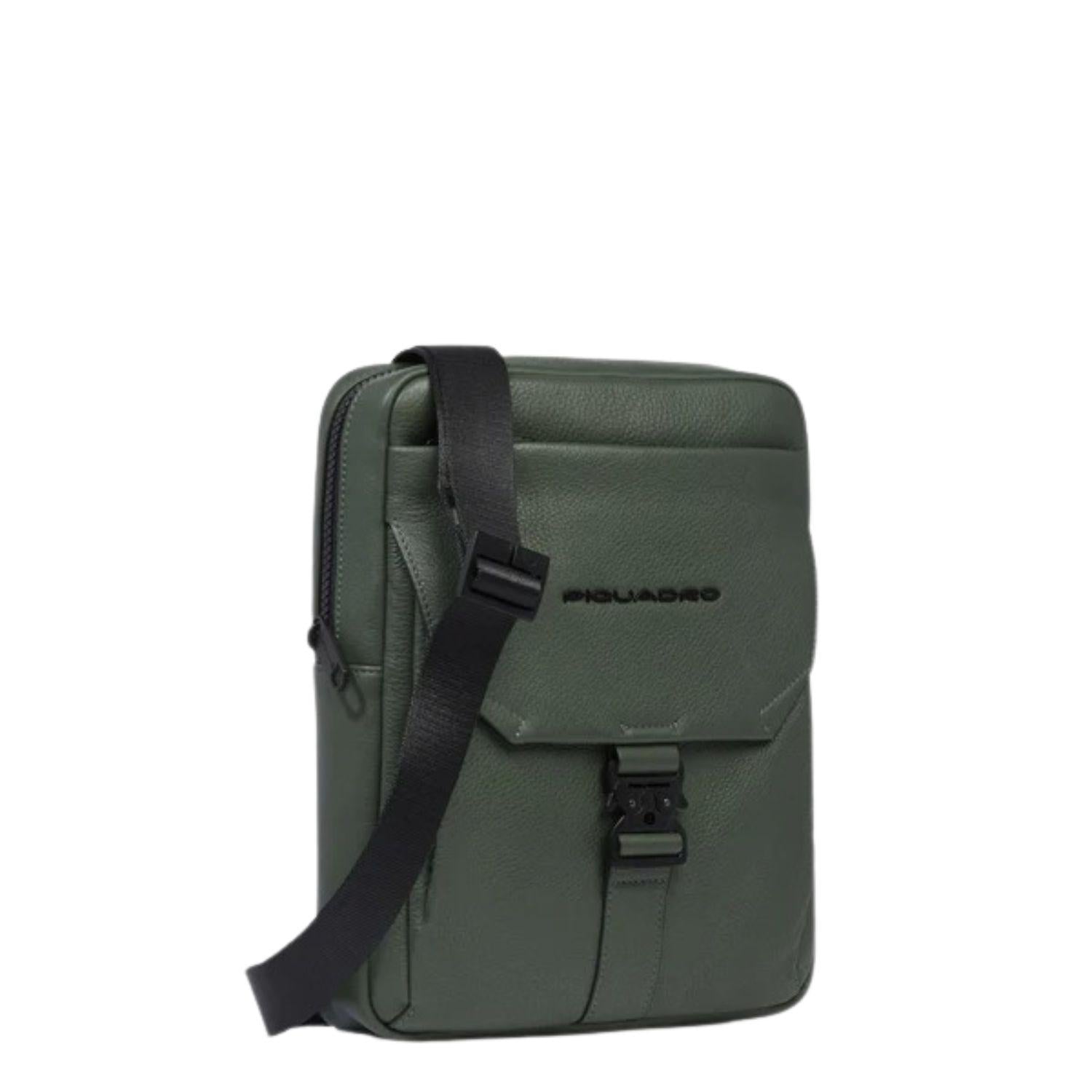 PIQUADRO - Borsello porta Ipad in pelle , Verde