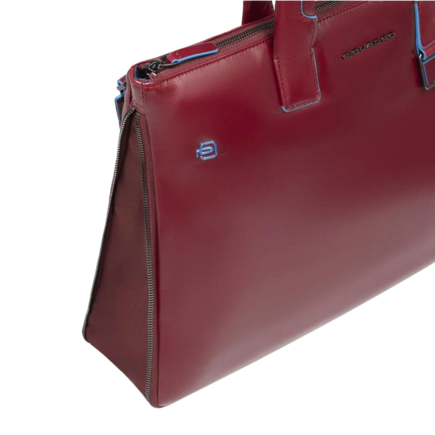 PIQUADRO - Cartella sottile per laptop 15,6 e iPad Pro 12,9 B2, Rossa