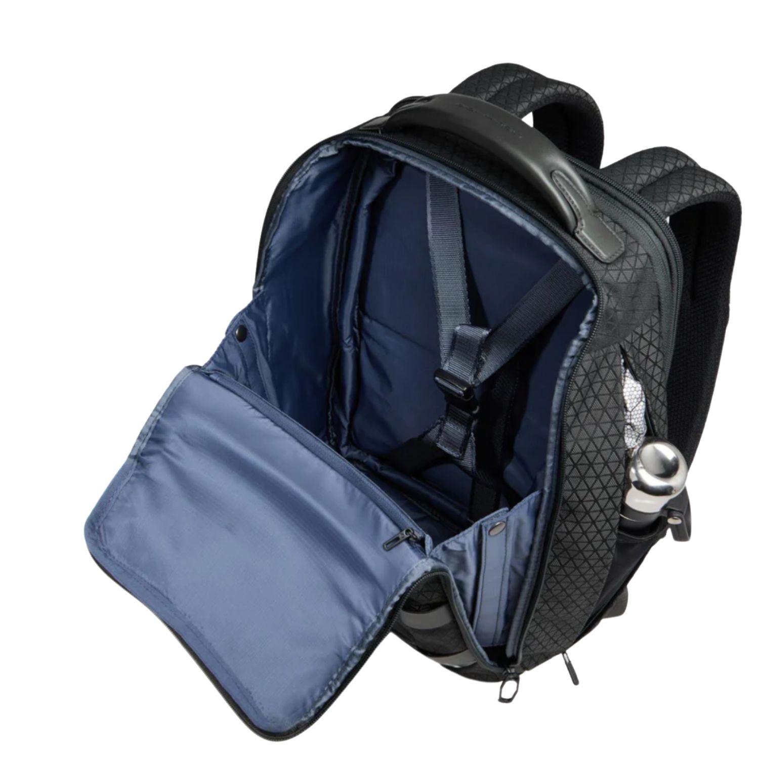 Piquadro - Zaino in tessuto modulare da viaggio porta pc 14', Nero