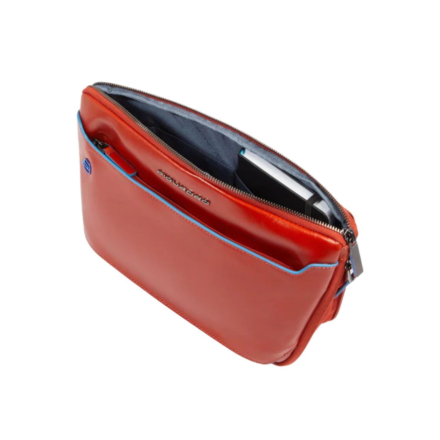 PIQUADRO - Marsupio con Attacchi Tracolla Riposizionabili, Arancione