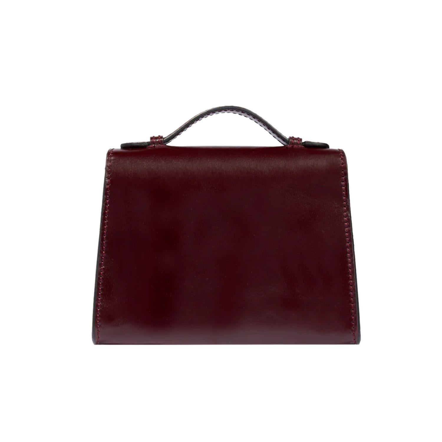 Borsa con tracolla removibile Irene, Mogano