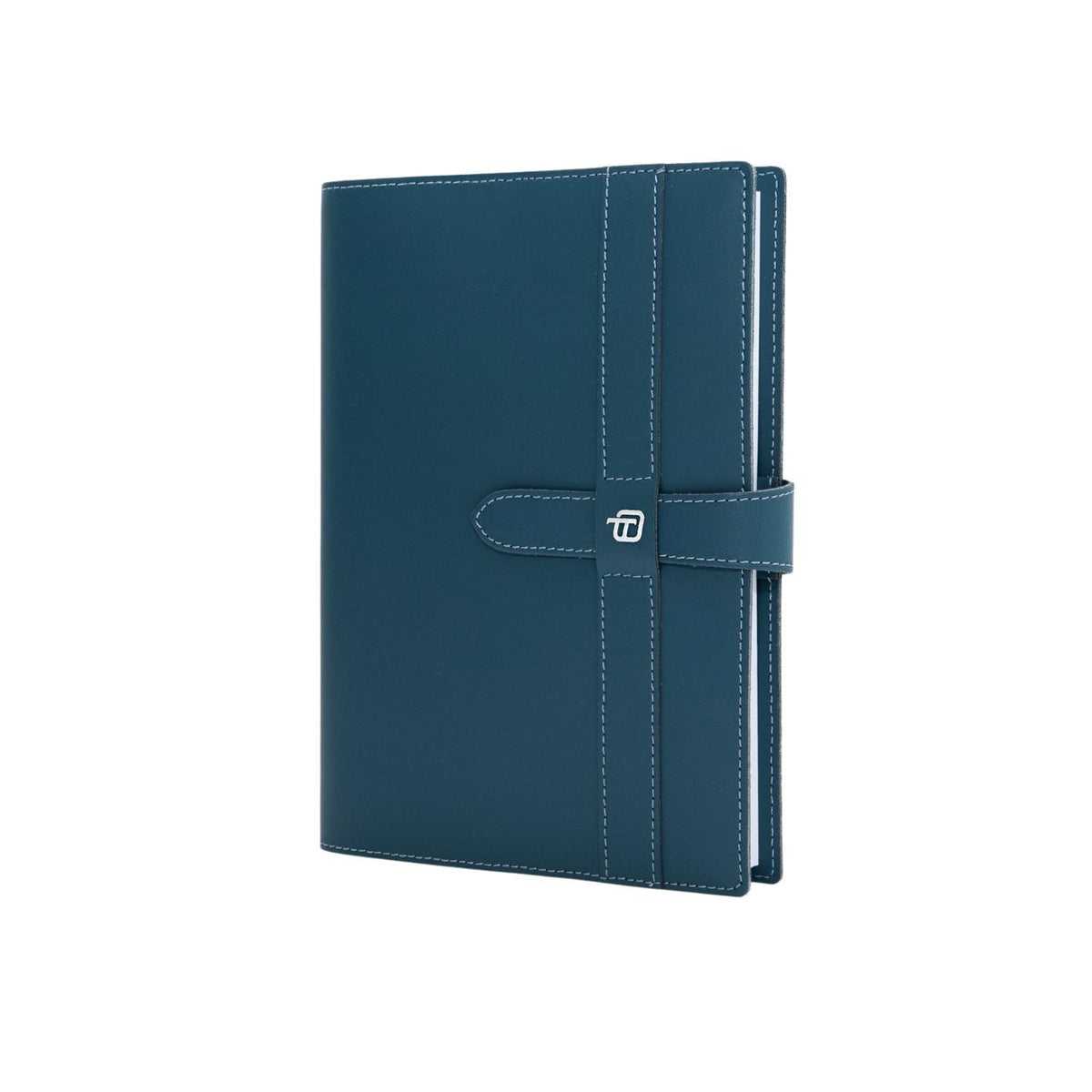 Agenda Giornaliera in pelle con Laccio, Blu