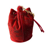 Alviero Martini - Secchiello in velluto, Rosso