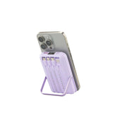 Garzini - Magsafe powerbank con cavi lightning USB-C e Micro-USB, Viola