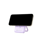 Garzini - Magsafe powerbank con cavi lightning USB-C e Micro-USB, Viola