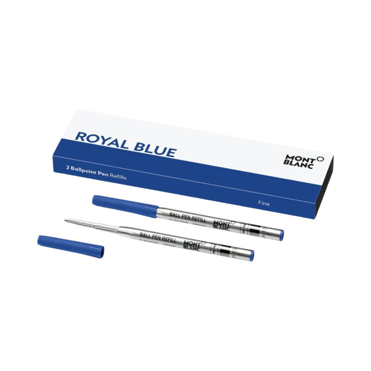 Montblanc - Refill penna a sfera punta F, Royal Blu