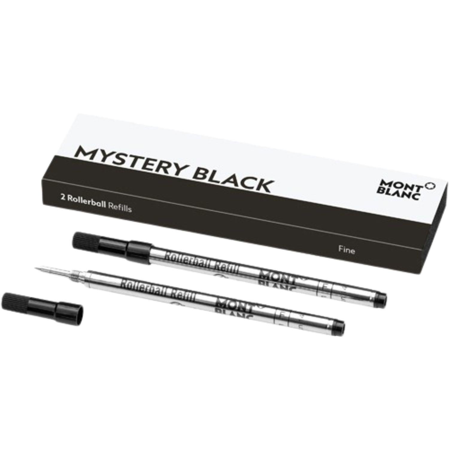 Montblanc - Refill per penna roller punta F, Nero