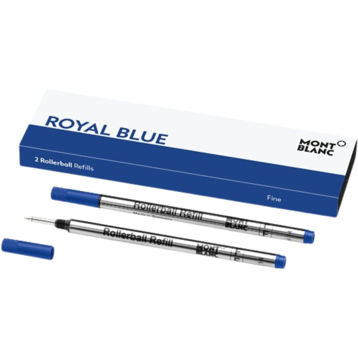 Montblanc - Refill per penna roller Punta F, Blu