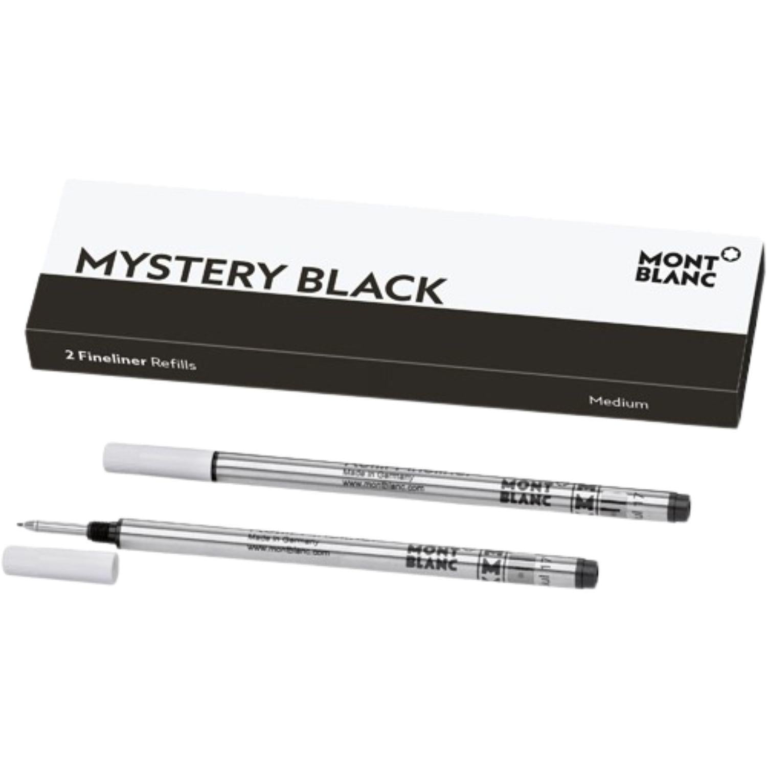 Montblanc - Refill per penna roller fineliner punta M, Nero