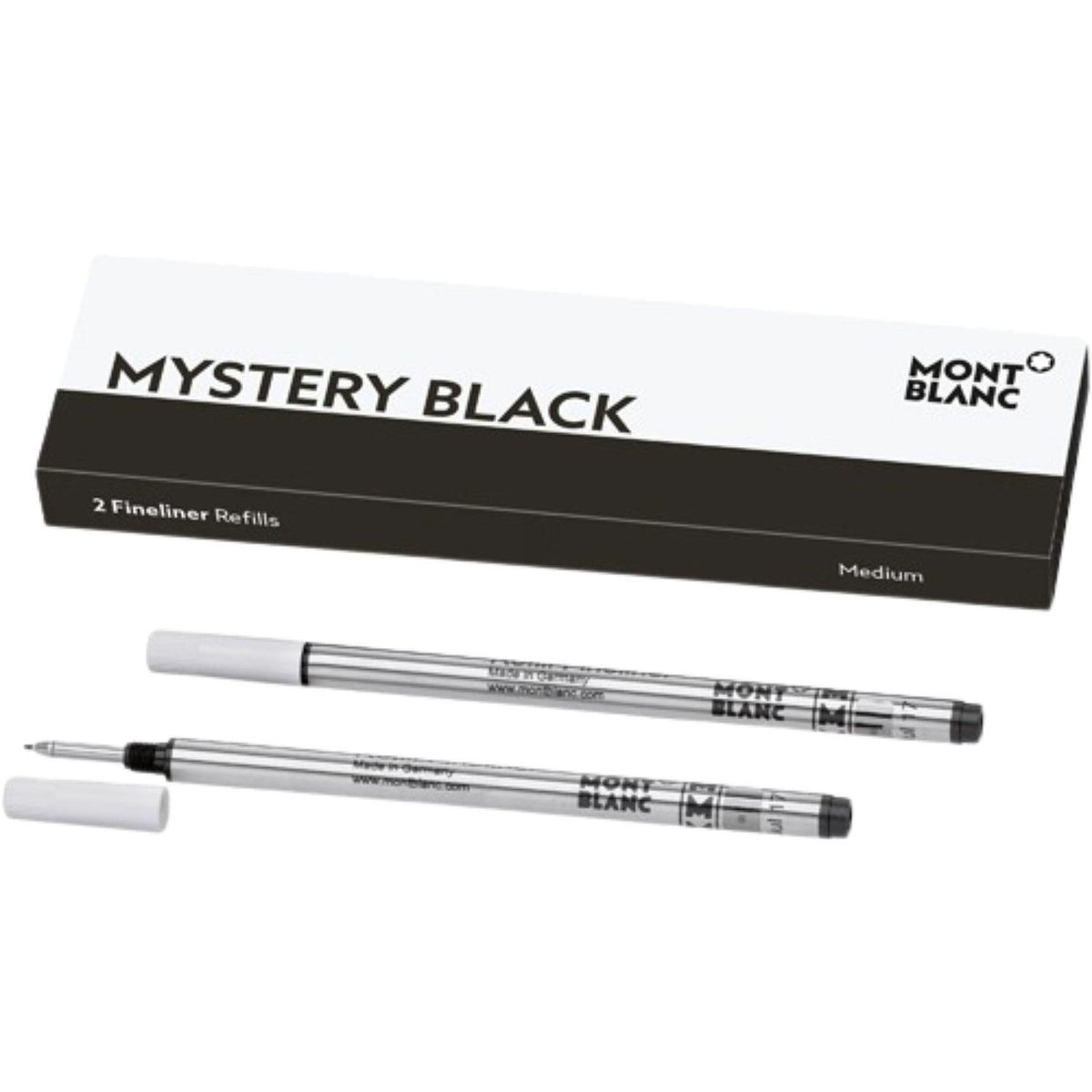 Montblanc - Refill per penna roller fineliner punta M, Nero