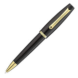 Montegrappa - Penna a sfera rotazione Manager, Nera e Oro ISMANBYC