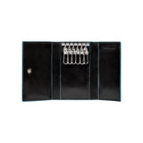 PIQUADRO - Portachiavi chiuso piccolo  con 6 ganci Blue Square, Nero