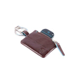 PIQUADRO - Portachiavi con Connequ Blue Square, Mogano