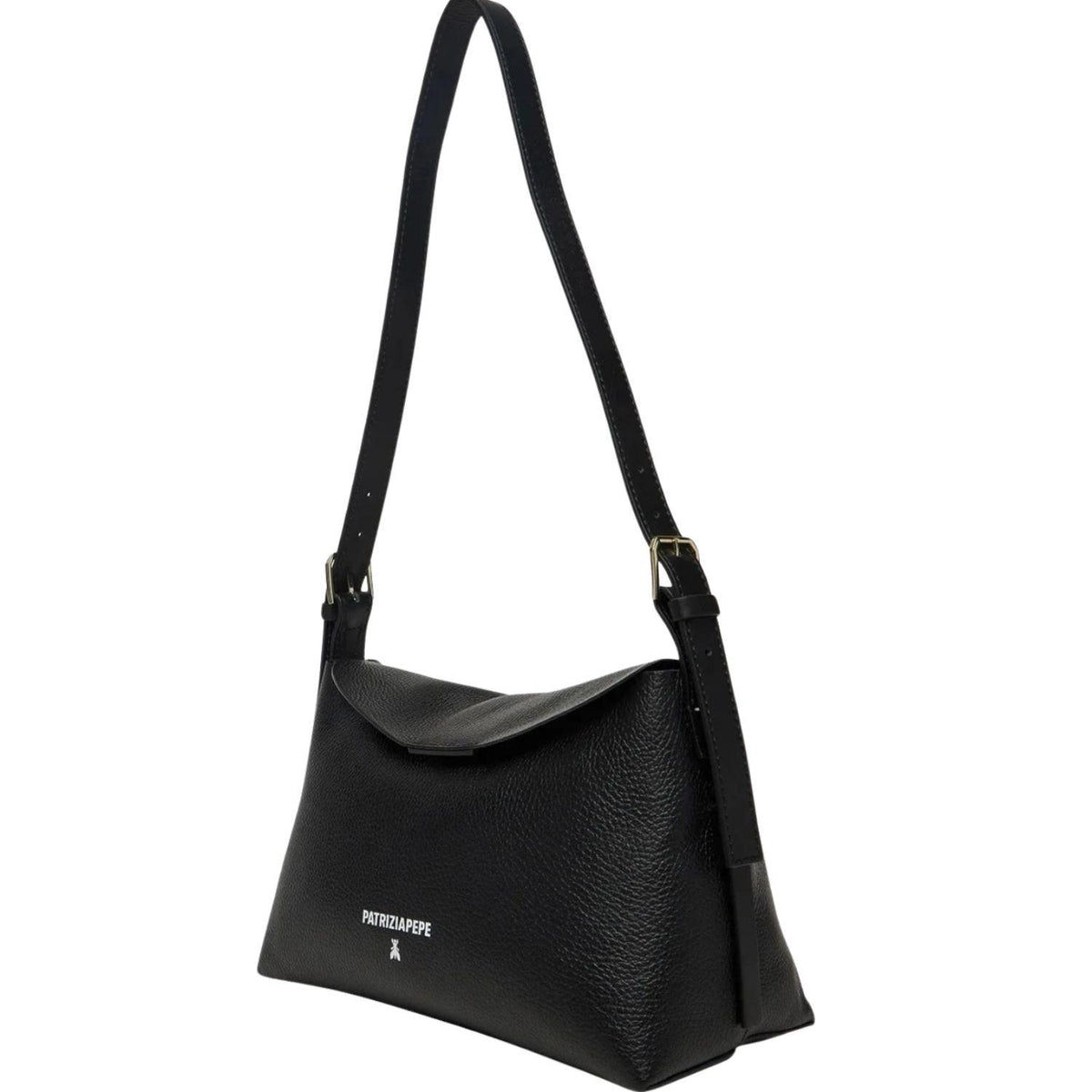 Patrizia Pepe - Borsa a tracolla Never Complete media in pelle, Nero