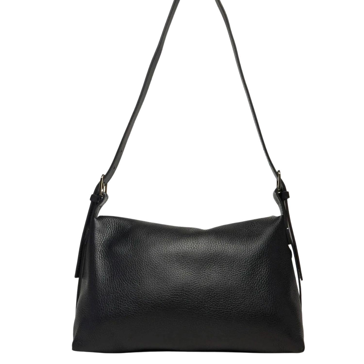 Patrizia Pepe - Borsa a tracolla Never Complete media in pelle, Nero