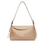 Patrizia Pepe - Borsa media a tracolla never complete in pelle martellata, Beige