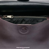  Borsa a tracolla Never Complete media in pelle, Viola