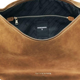 Borsa New Moon grande in suede con tracolla, Beige
