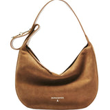 Borsa New Moon grande in suede con tracolla, Beige