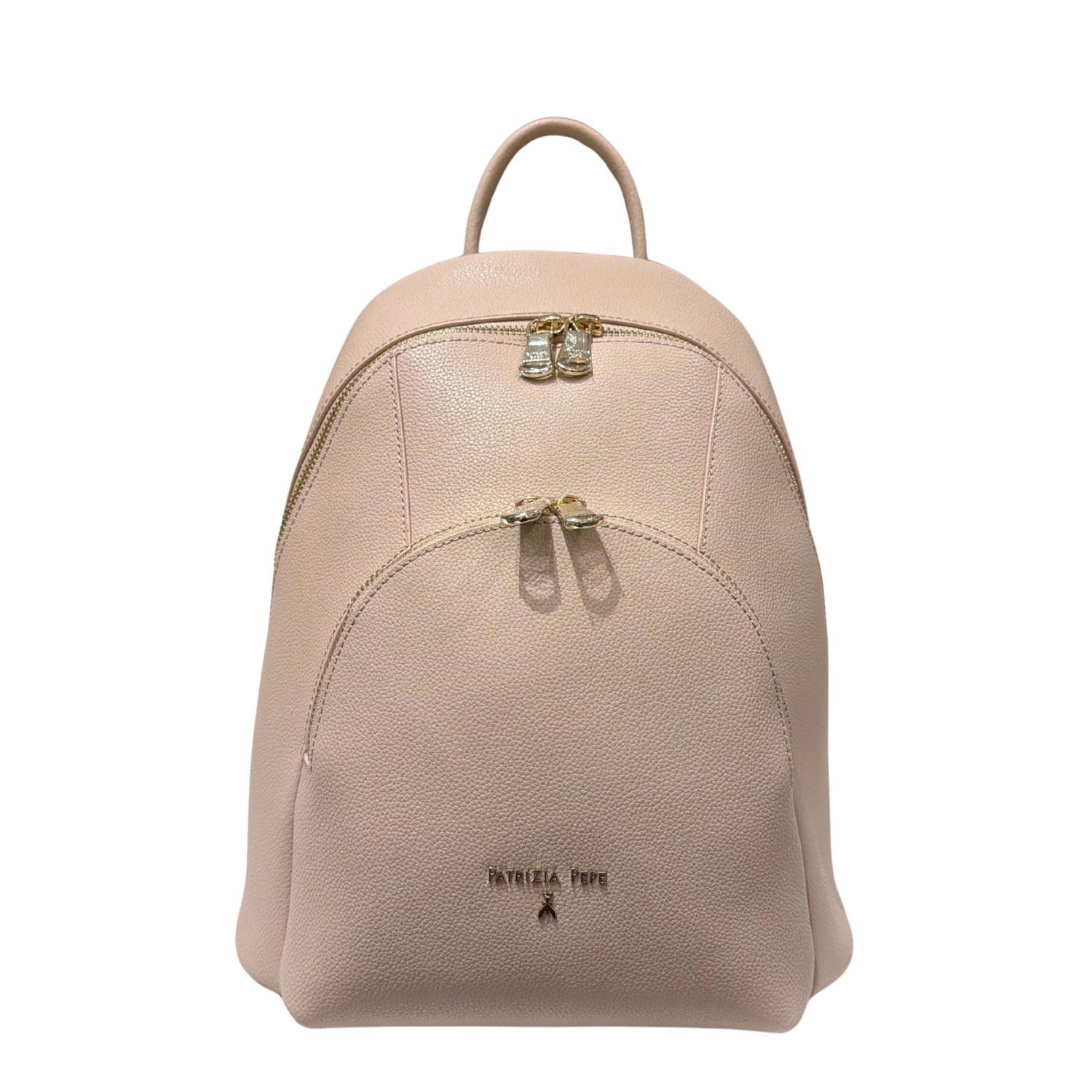 Patrizia Pepe - Zaino da donna in pelle, Beige chiaro