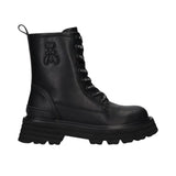 N.38 Biker in pelle di vitello, Nero 