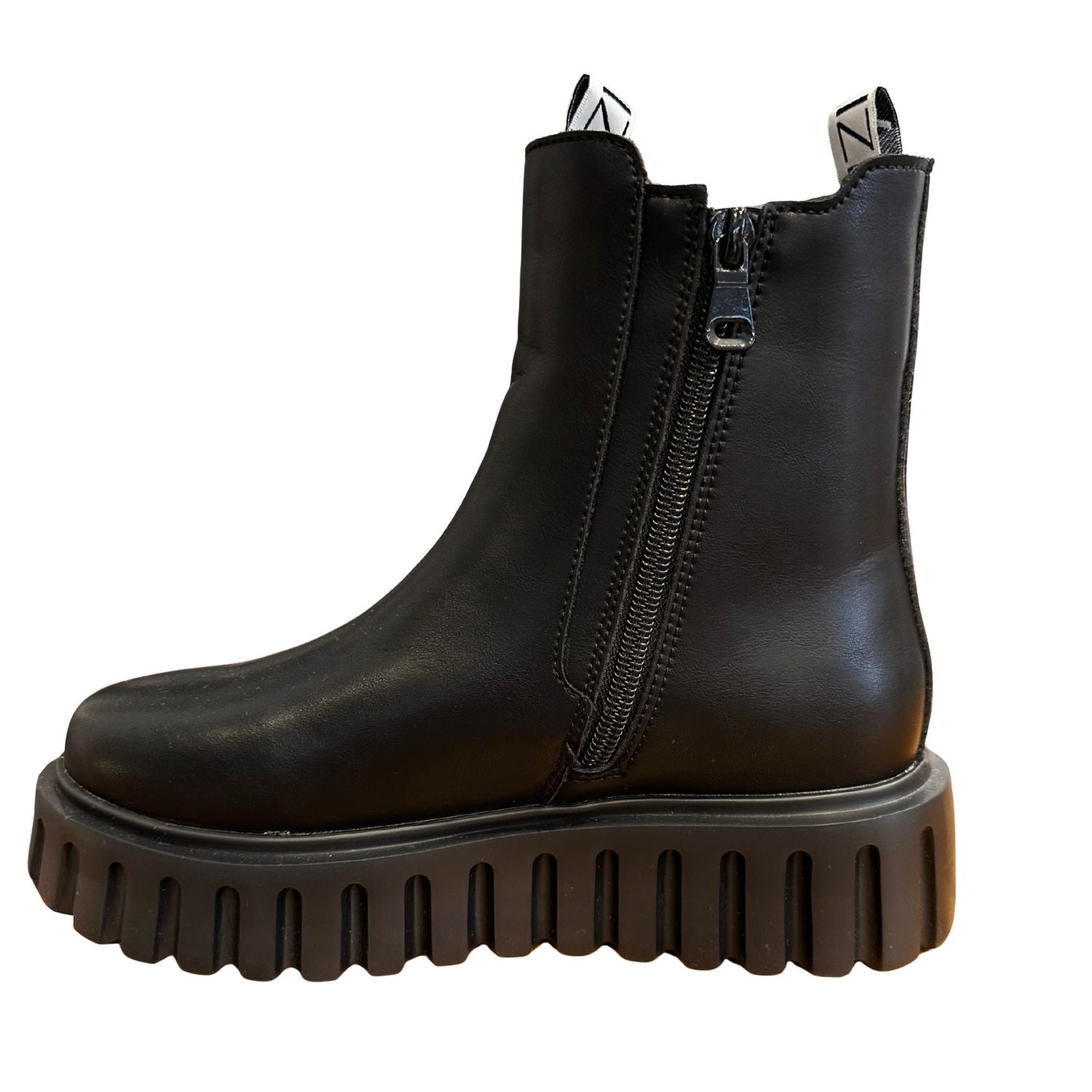 N.35 Stivale in pelle, Nero