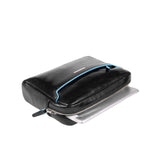 Piquadro - Pochette con manico Blue Square, Nero