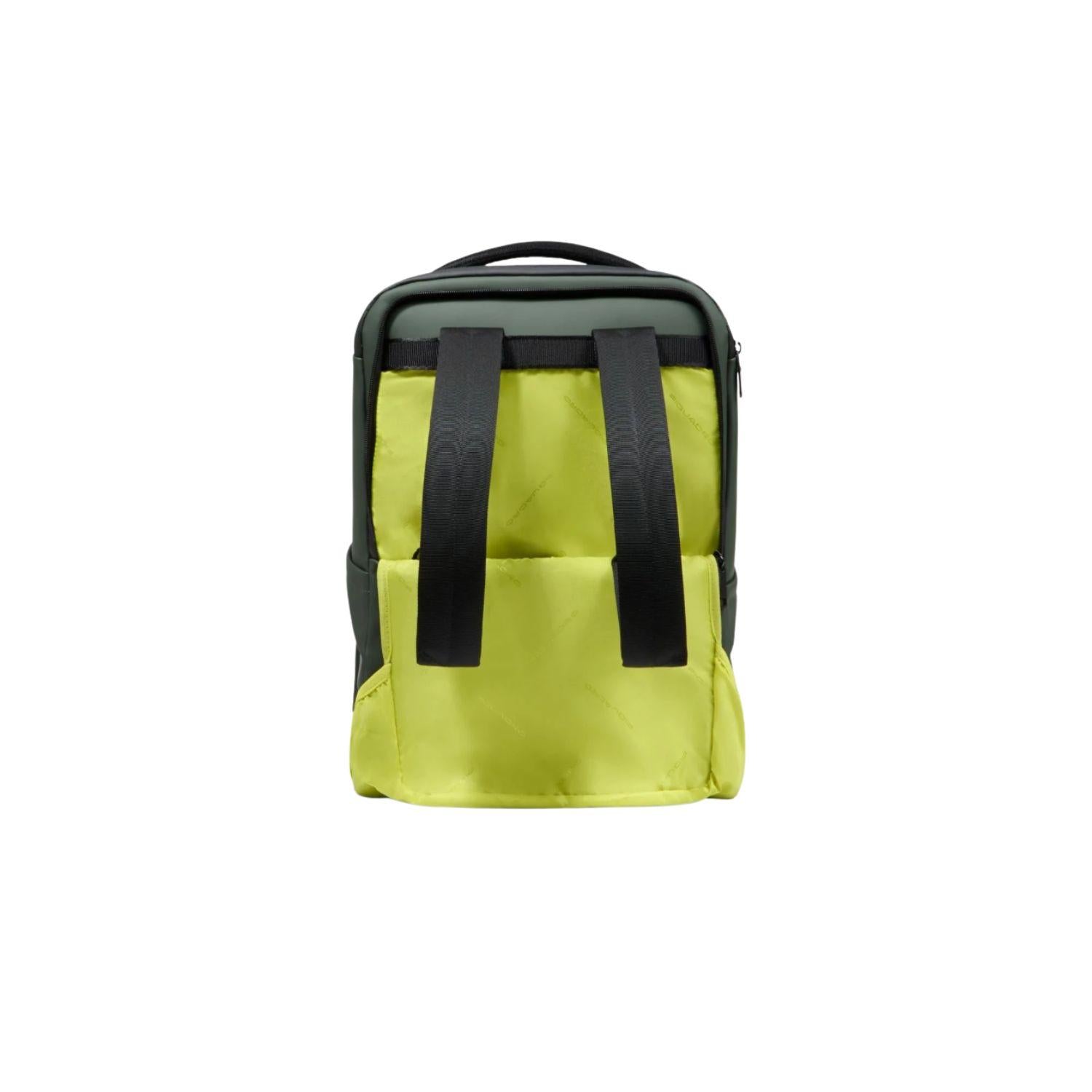 Piquadro - Zaino trolley cabina undeseater tessuto gommato con porta pc 15,6", Verde