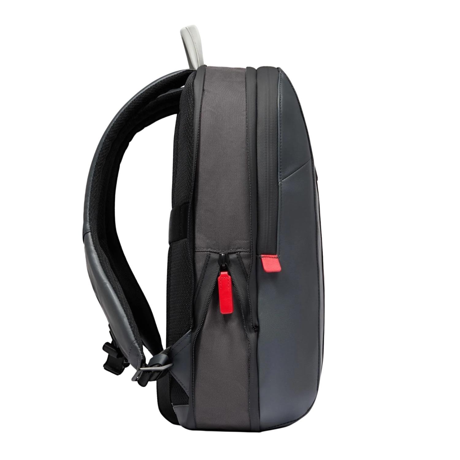 Piquadro - Zaino uomo porta pc 15,6", espandibile, Grigio, Nero