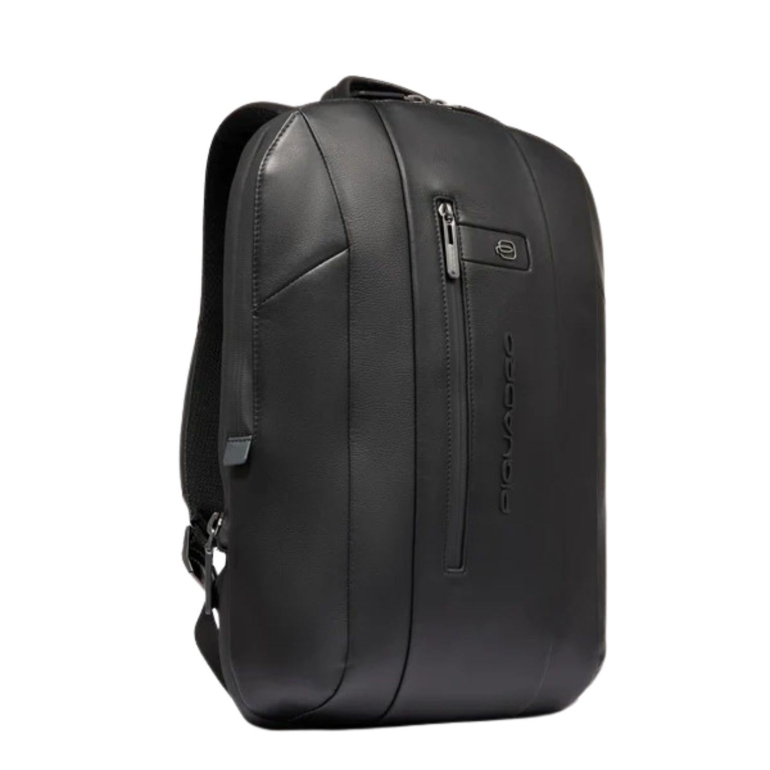 Piquadro - Zaino uomo porta pc 15,6", espandibile, Nero