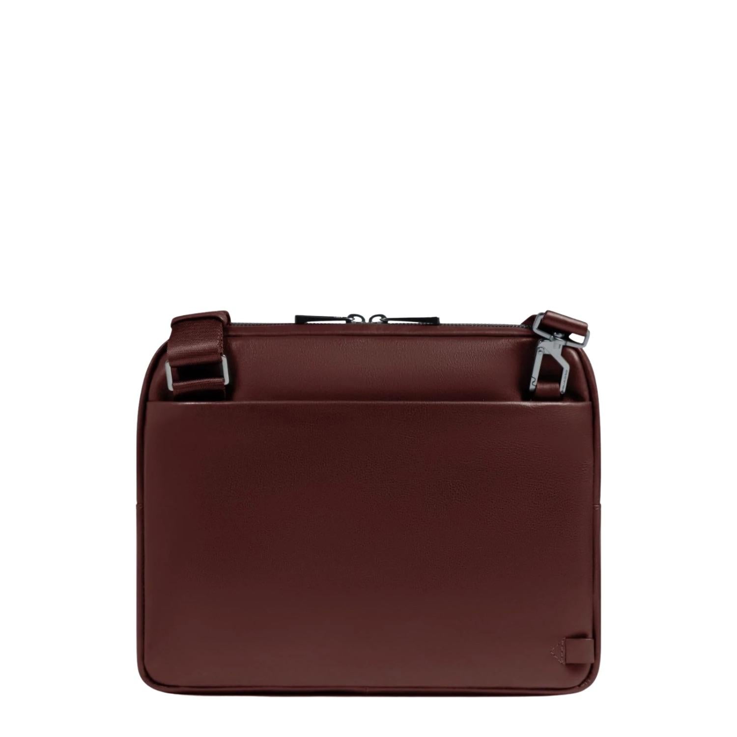 Piquadro - Borsello uomo porta iPad® in pelle, Mogano
