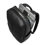 Zaino in pelle porta pc 15,6'', Nero
