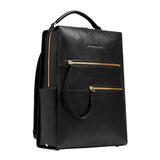 Zaino donna in pelle porta pc, Nero