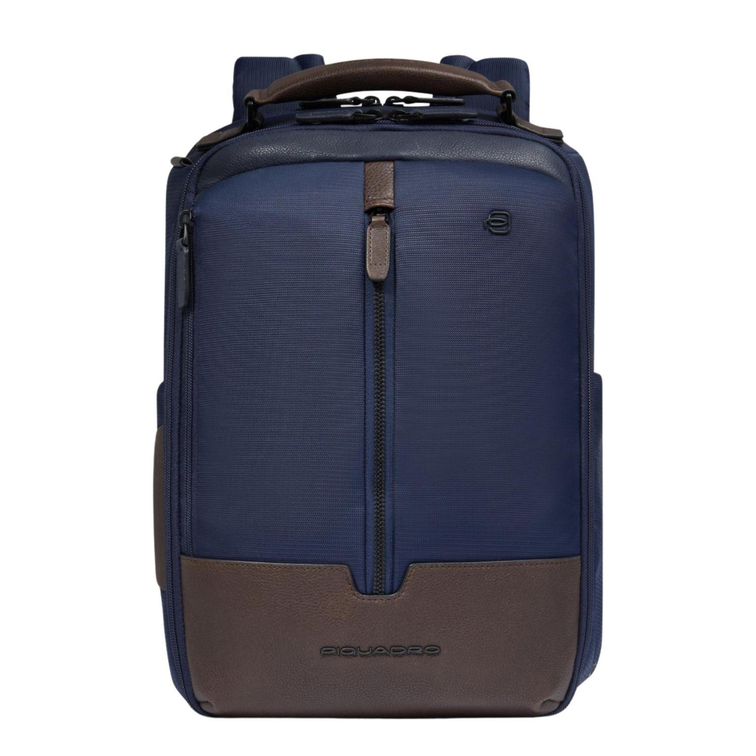 Zaino da viaggio porta pc 14" in tessuto riciclato, Blu