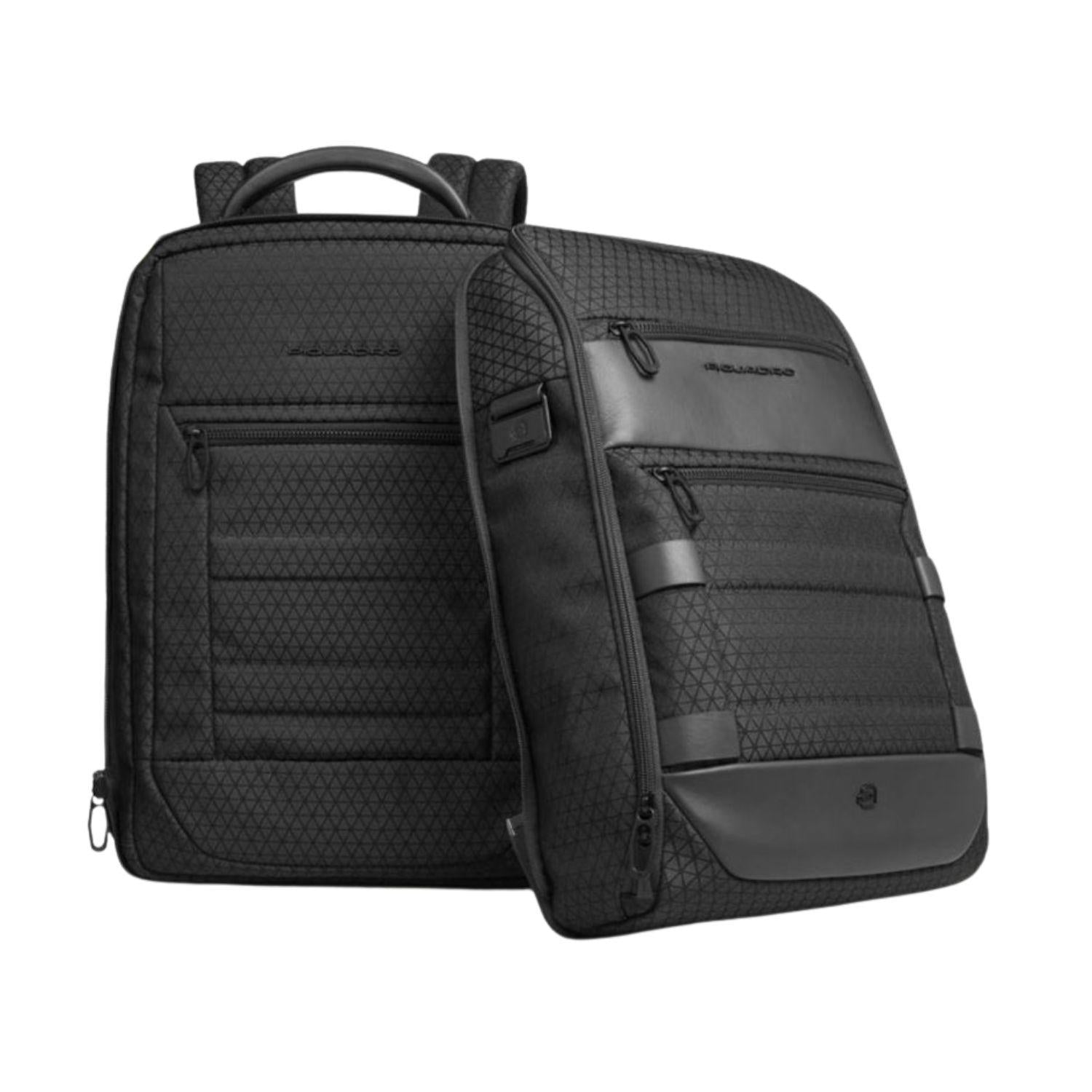 Piquadro - Zaino da viaggio modulare 2 in 1 porta pc 15,6", Nero