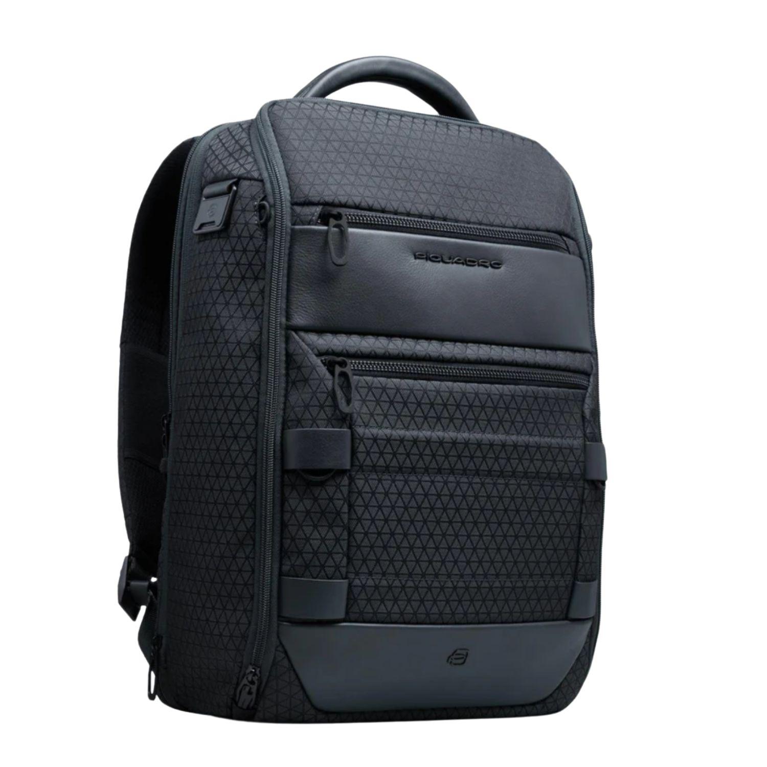 Piquadro - Zaino da viaggio modulare porta pc 15,6", Blu