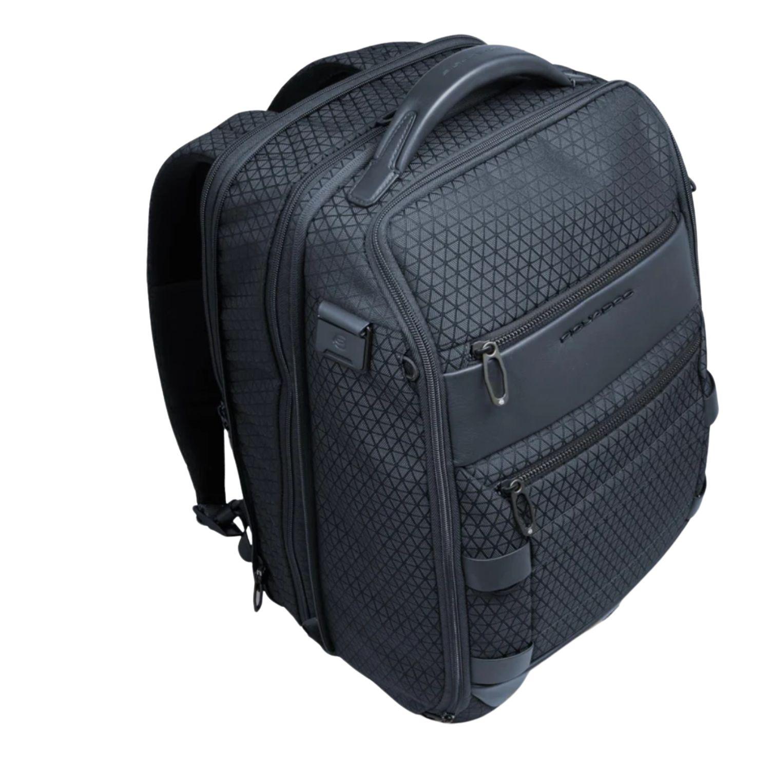 Piquadro - Zaino da viaggio modulare porta pc 15,6", Blu
