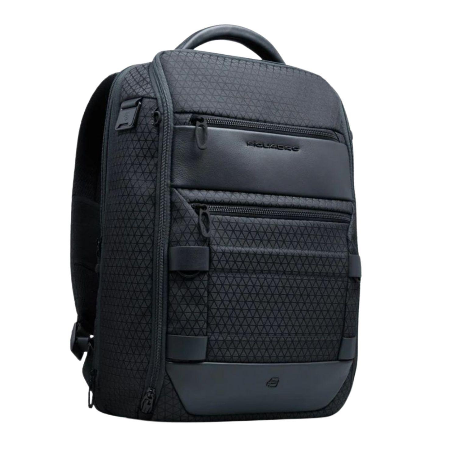 Piquadro - Zaino da viaggio modulare porta pc 15,6", Nero