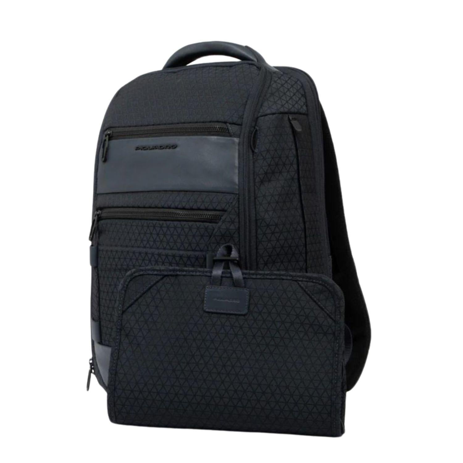 Piquadro - Zaino da viaggio modulare porta pc 15,6", Nero