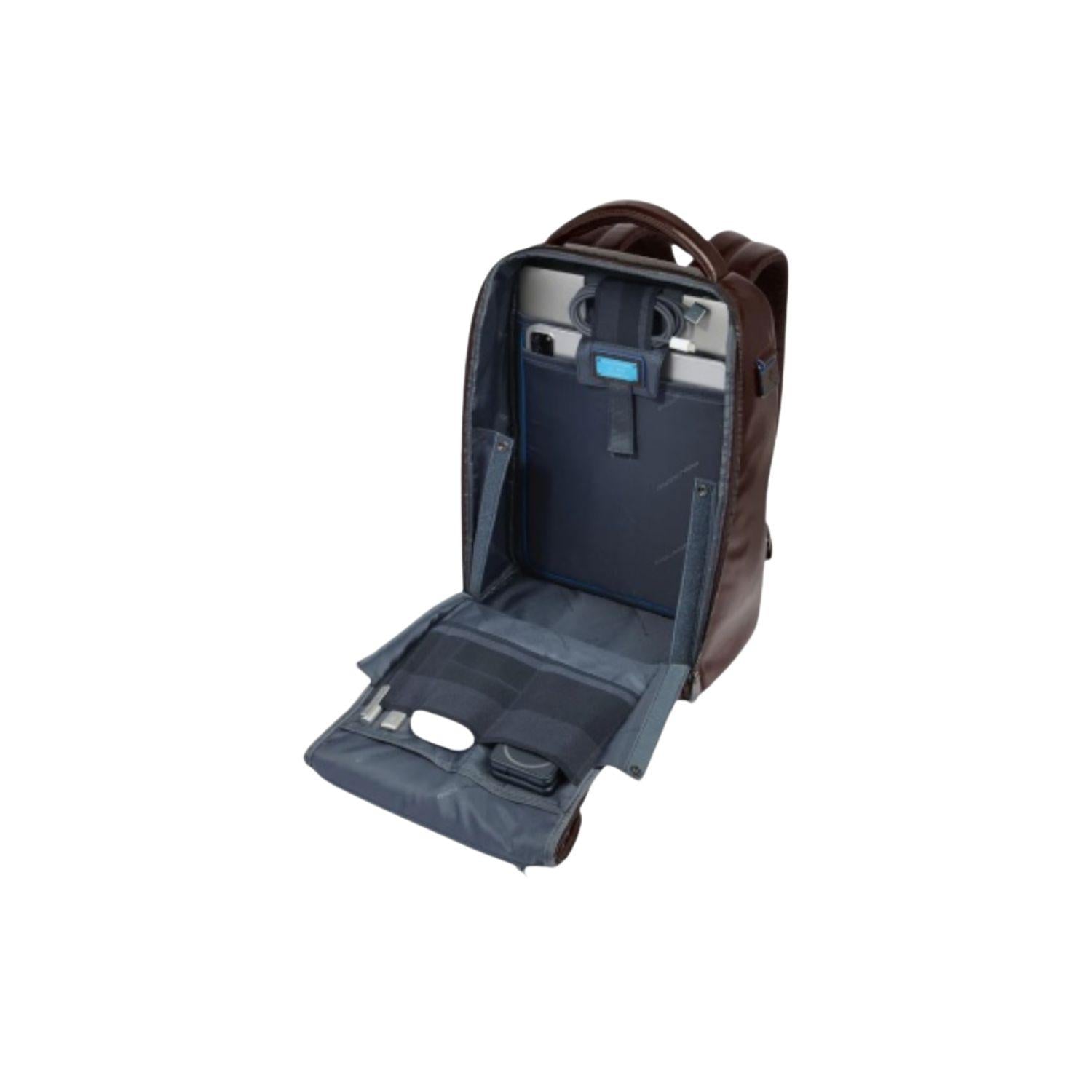 Piquadro - Zaino fast-check porta pc 14", Mogano