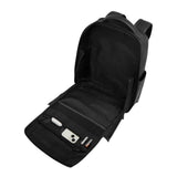 Piquadro - Zaino grande in pelle porta pc 15.6' linea s142, Nero