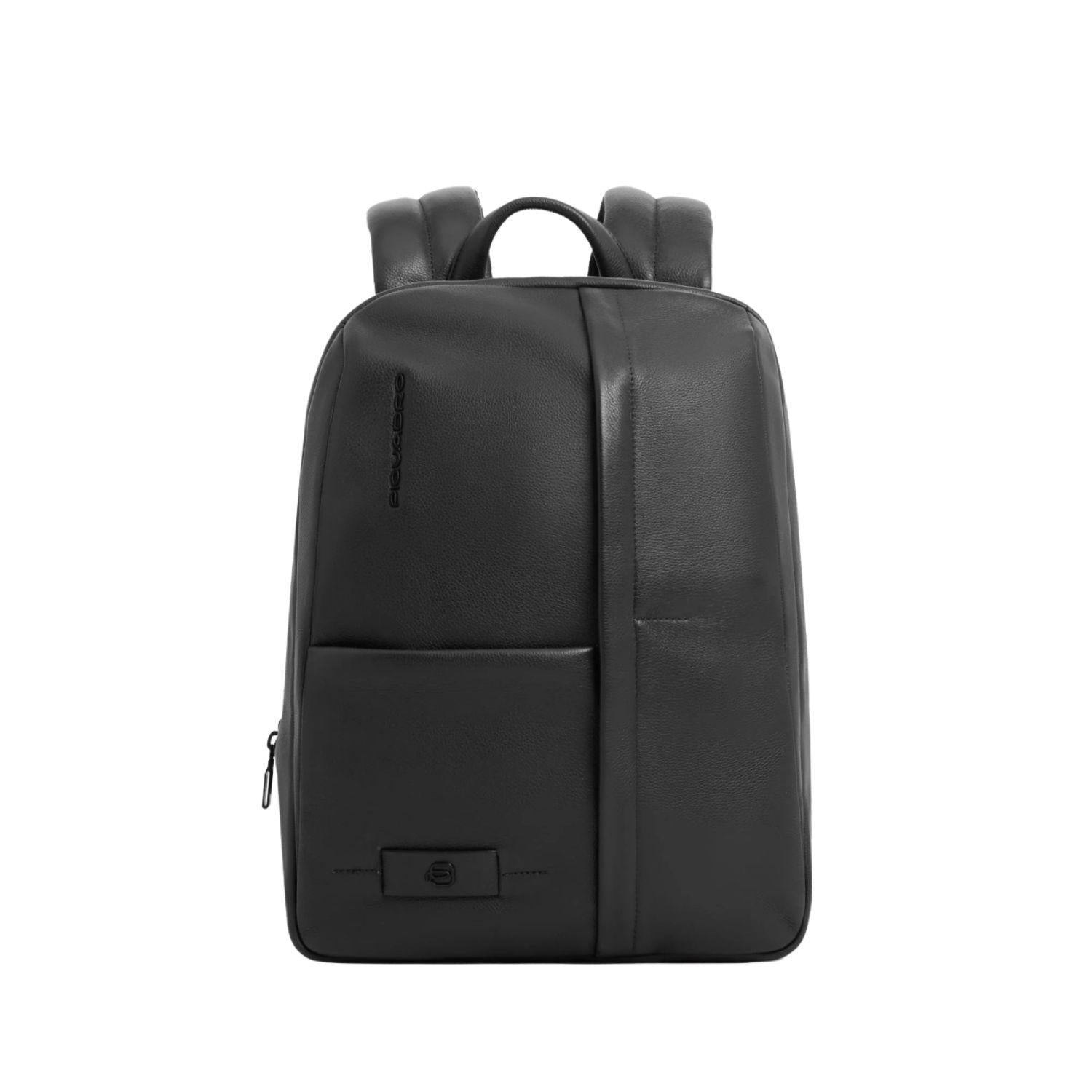 Piquadro - Zaino medio espandibile porta pc 14 pollici Russel, Nero