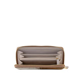 ALVIERO MARTINI - Portafoglio zip around Geo Classic e Geo White, Beige e Bianco