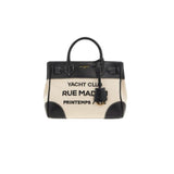 Rue Madam Paris - Borsa a Mano e Tracolla mini tote in canvas , Nero