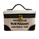 Rue Madam Paris - Borsa vanity in canvas, Nero