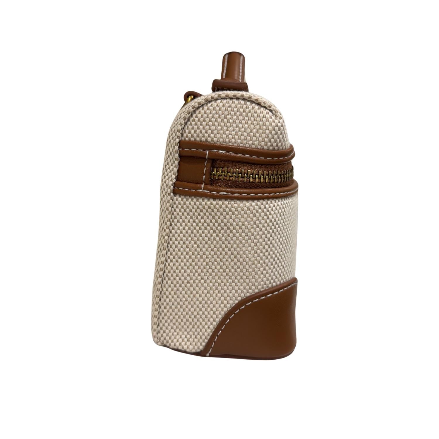 Rue Madam Paris - Borsa Vanity in canvas, Marrone