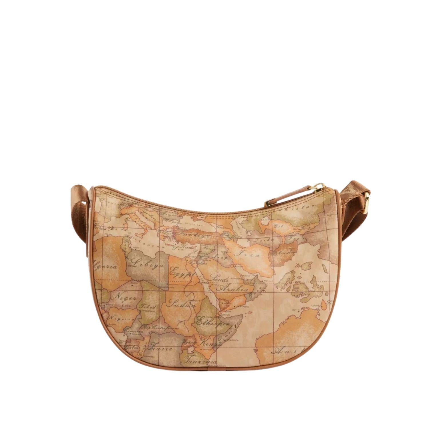 ALVIERO MARTINI - Geo Soft tracolla a mezzaluna piccola S006 Beige
