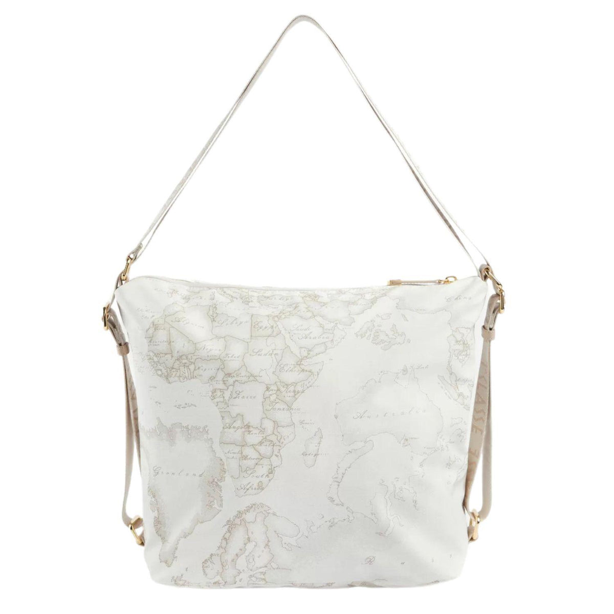 ALVIERO MARTINI - Borsa Hobo doppia portabilità Geo Soft, Bianco