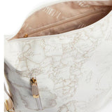 ALVIERO MARTINI - Borsa Hobo doppia portabilità Geo Soft, Bianco